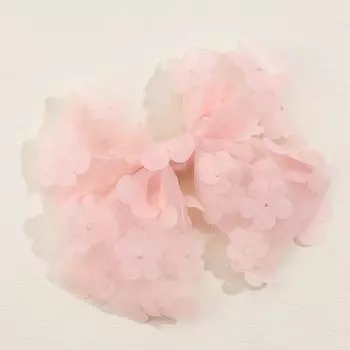 Трендовая заколка для волос с цветком и бантом, элегантные градиентные сетчатые заколки, милая ручная работа, цветочная заколка-автомат для женщин, девочек, головные уборы, аксессуары