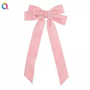 Трендовые бархатные заколки-банты для волос для женщин, детей, девочек, заколки-клипсы, заколки-автоматы, аксессуары, заколка для волос, головной убор, украшение 11x20 cm