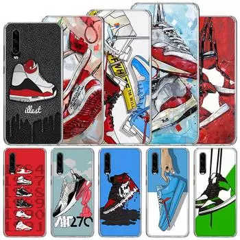 Трендовые брендовые кроссовки, мягкий чехол для Huawei P30 Lite P40 P20 P10 P50 Pro, чехол для телефона mate 20 30 40 10 P30Lite Shell Funda Coq Huawei P30