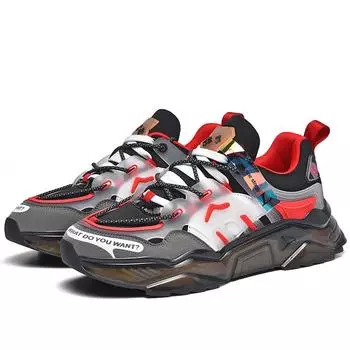 Трендовые брендовые мужские кроссовки, удобная мужская повседневная обувь, прогулочная вулканизированная обувь, размеры 39-46 39 красный