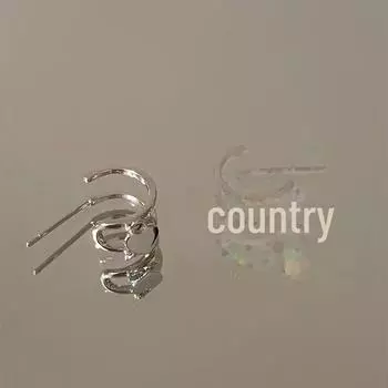 Трендовые двухслойные серьги-сердечки — универсальный, модный, милый и стильный дизайн для женщин Double heart