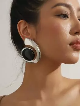 Трендовые европейские и американские серьги с бирюзой 2024 года – Уникальный, смелый дизайн