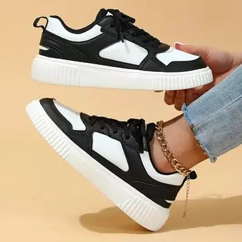 Трендовые кроссовки Four Seasons с толстой подошвой, белые кожаные, для тенниса, для мужчин и женщин, с круглым носком, повседневные кроссовки для отдыха на природе, для пар 35