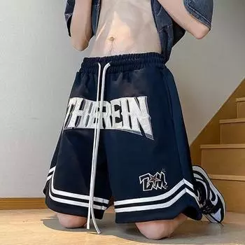 Трендовые летние баскетбольные шорты с вышивкой для мальчиков - стиль хип-хоп XL
