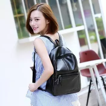 Трендовые рюкзаки для женщин, модные женские кожаные рюкзаки, черные, большой емкости, дорожные сумки, школьные сумки для девочек-студенток
