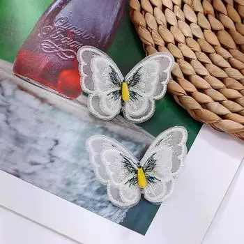 Трендовые серьги-пусеты с вышивкой бабочки, 2025, женские серьги-подвески с корейским темпераментом Мори, длинные серьги.