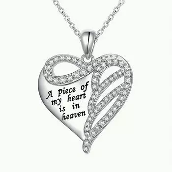 Трендовые ювелирные изделия Подарок на день рождения Нежный и элегантный модный День святого Валентина Подвеска в форме сердца для мужчин и женщин Памятный подарок Ожерелье серебряный