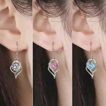 «Трендовые женские серьги 2024 года — идеальный подарок на день рождения или День святого Валентина для нее» розовый