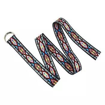 Трендовый этнический стиль, холщовый ремень, пояс с двойной пряжкой из нейлона, плетеный пояс A