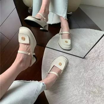 трендовый модельер, летние женские шлепанцы с цветочным узором, модные элегантные шлепанцы с закрытым носком, женская обувь на открытом воздухе, сандалии на толстом каблуке Size 35(foot 22.5cm) коричневый