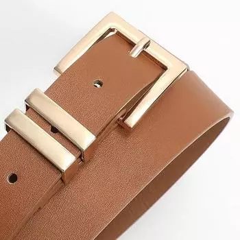 Трендовый тонкий ремень, модные джинсы высокого класса, платье, ремень для женщин 105cm светло-коричневого