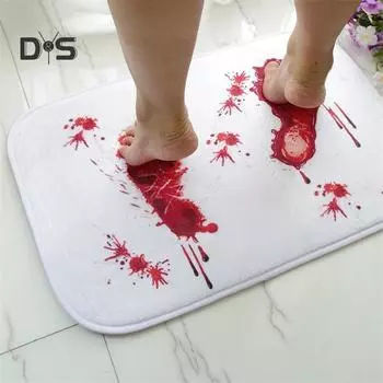 Trendshome Decor Хэллоуин Кровавый след коврик для ванной коврик нескользящий коврик для душа с кровотечением 5#M