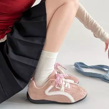 Trendy American red ballet retro Argand training shoes women s 2025 new spring versatile sports and leisure board shoes 35 красный