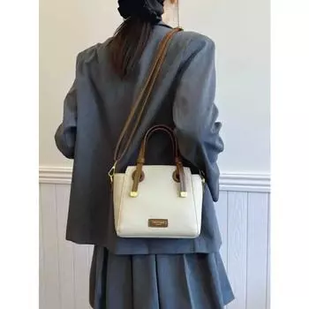 Модные осенние кофейные женские сумки кроссбоди Новая повседневная сумка-тоут из искусственной кожи Сумка-ведро для леди Маленькие повседневные сумки