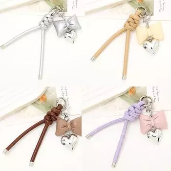 Модный брелок в виде сердца с бантом, милый универсальный брелок с бантом для женщин, девочек, сумок, рюкзаков, подвесных украшений, подарков