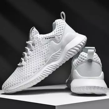 Trendy breathable men s shoes soft sole low cut casual comfortable sports lace up minimalist outdoor running shoes 37