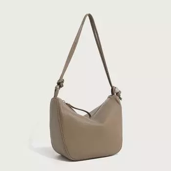 Trendy Dumpling Bags, Daily Crossbody Bags, Underarm Bags, Fashionable Single-shoulder Crossbody Bags, Large-capacity Soft Leather Women s Bags коричневый