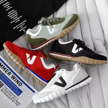 Trendy Fashion Comfortable Breathable Canvas Sneakers New Design PU Flat Sport Casual Shoes for Men Mesh Insole Running Style 40 чёрный