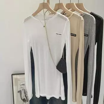 Trendy Feminine Loose Fit Long Sleeve T-Shirt