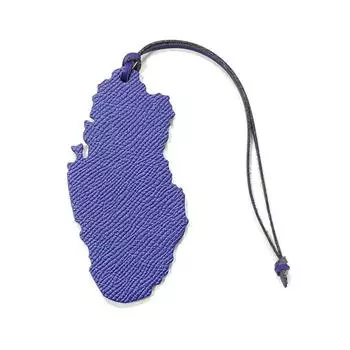 Модная кожаная креативная сумка в форме карты Катара, подвеска для женского рюкзака, подвесные украшения, аксессуары