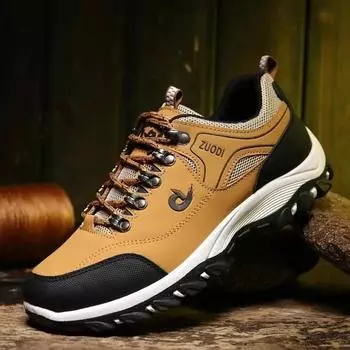 Trendy Man Casual Sneakers Breathable Men Shoes for Men Travel Lightweight Hiking Sneakers Anti-slip Male Tennis Shoes size 50 38 светло-коричневого