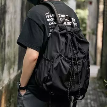 Trendy Men s Backpacks, Business Backpacks, Commuting Bags, Computer Bags, Large-capacity Student Schoolbags чёрный