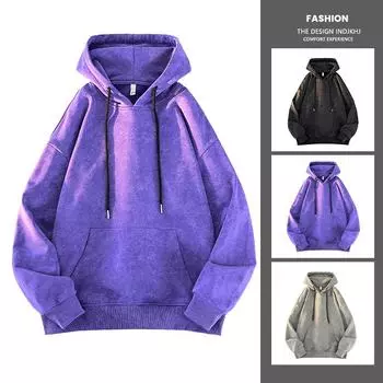 Модная куртка с капюшоном для мужчин на весну и осень, модная американская уличная мода, свободная повседневная куртка M