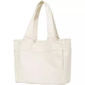 Trendy Portable Oxford Cloth Women s Cloth Bag, Casual Multi-pocket Large-capacity Travel , Waterproof Shoulder Bag SG бежевый