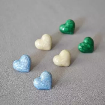 Trendy Retro Love Heart Pearlescent Enamel Drop Glaze 925 Silver Needle Stud Earrings Earrings And Earrings Have A Simple Temperament белый