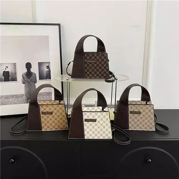 Trendy Spring New Fashion Small Square Bag Simple Casual Shoulder Bag Popular Crossbody Bag Retro Bag Women