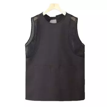 Trendy Style Breathable Apron Oil-proof Sleeveless Apron Durable Waterproof Apron Cooking