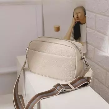 Trendy Women s Bags, Classic and Versatile Wide Shoulder Straps, Single-shoulder Crossbody Bags, Small Bags, Small Square Bags, PU Ladies Bags белый