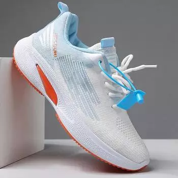 Trendy Women s Mesh Sneakers 2024 Spring New Minimalist Jogging Shoes Soft Lightweight Breathable Versatile Lace-up Sport Shoes 36 розовый