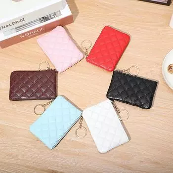 Trendy Women s PU Coin Purse & Wallet - Compact Key, Coin, and Card Organizer кофейный
