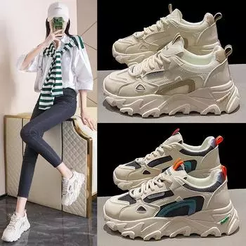 Trendy Women Sneakers 2024 Non-slip Sneakers For Women Plush Sneakers Ladies White Winter Casual Sneaker Sport Shoes Women 35