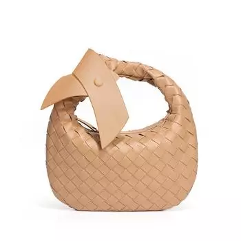 Trendy Woven Women s Handbags, Versatile and Simple Dumpling Bags, Summer Casual Bow and Horn Bags