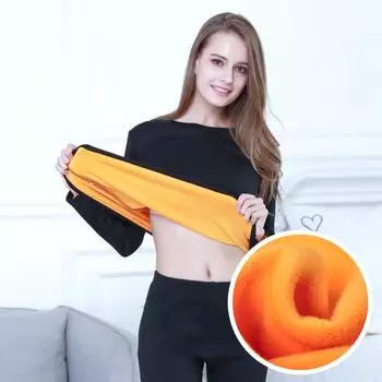 TrendyMenswear 2 шт., Комплект женского и мужского термобелья, зимнее теплое утепленное флисовое длинное белье, топы, нижняя одежда для сна XL вино красного