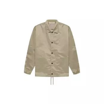 Тренерская куртка Fear Of God Essentials SS22 с однотонным логотипом и ветрозащитными пуговицами Верхняя одежда унисекс Дубово-коричневый FOG-SS22-079 L