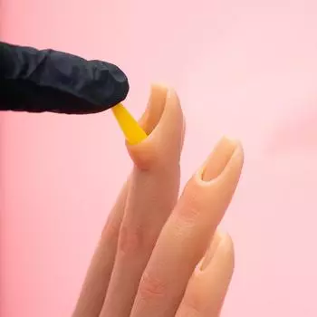 Тренировка ногтей, ручная работа для акриловых ногтей, силиконовые накладные руки для практики ногтей, ручная модель, реквизит для съемок Veikmv