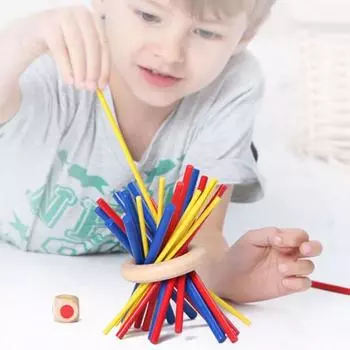 Тренировка равновесия и терпения Деревянные палочки для игры в прятки Монтессори-головоломка Игрушка Подарки на день рождения