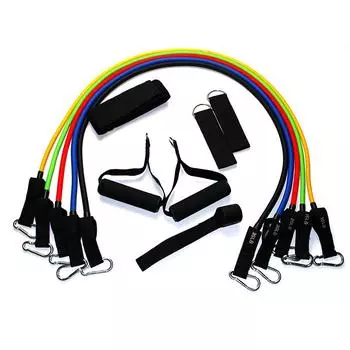 Тренировочная эластичная лента для фитнеса 11 шт. Фитнес-ленты с сопротивлением, трубки для упражнений с оборудованием для спортзала