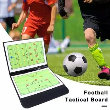 Тренировочная доска для волейбола, магнитная доска для обмена сообщениями, складная ручная тактическая доска с гладкой поверхностью, вспомогательное оборудование для тренировок A синий