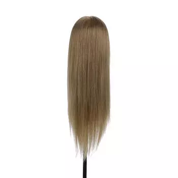 Тренировочная голова, 50 процентов, настоящие человеческие волосы, голова манекена, парикмахерская, манекен, голова для салона + зажим для волос