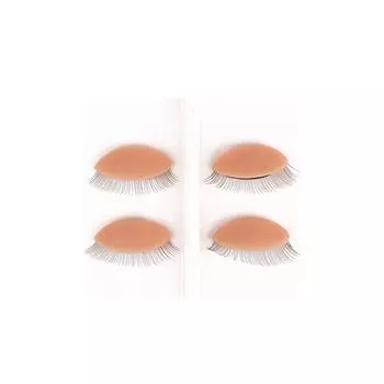 Тренировочная голова манекена, накладные ресницы, тренировочная голова, сменная модель, силиконовые съемные веки, инструменты для макияжа