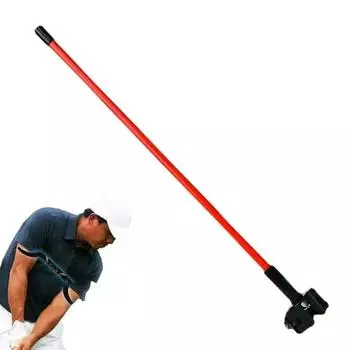 Тренировочная клюшка для гольфа для начинающих, индикатор выреза для гольфа, пряжка для занятий гольфом, вспомогательная тренировка, коррекция жестов в гольфе оранжевый