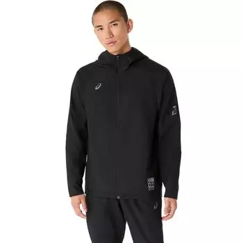 Тренировочная куртка Dry Actimotion Cross с капюшоном 2031E980 унисекс для взрослых 001 XS [ASICS] (Производительность Черный)