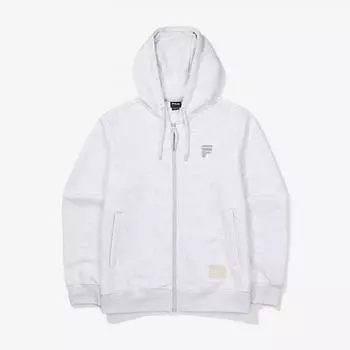 Тренировочная куртка Fila с капюшоном из хлопковой смеси Fs2ftf3101x Wtm WHITE MELANGE/100