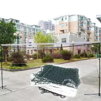 Тренировочная квадратная сетка для бадминтона 6,2 м * 6,4 м стандартная профессиональная One Size темно-зеленого