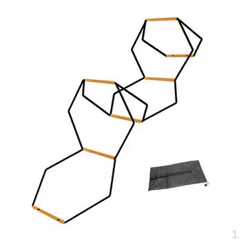 Тренировочная лестница для ловкости и скорости с сумкой для переноски 6 Grids