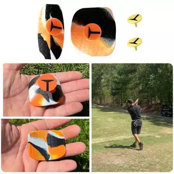 Тренировочная накладка для гольф-клюшки Противоскользящая накладка для гольфа Тренажер для свинга Тренировочная помощь для гольфа
